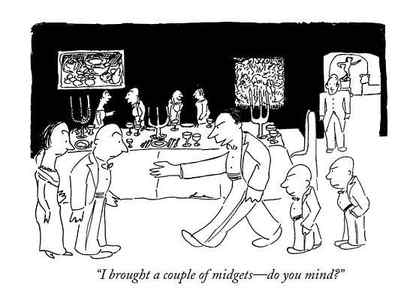 Wall Art - Drawing - I Brought A Couple Of Midgets - Do You Mind by James Thurber