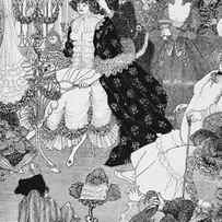 The Battle of the Beaux and the Belles by Aubrey Beardsley