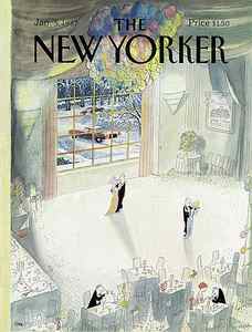 Wall Art - Painting - New Yorker January 5th, 1987 by Jean-Jacques Sempe