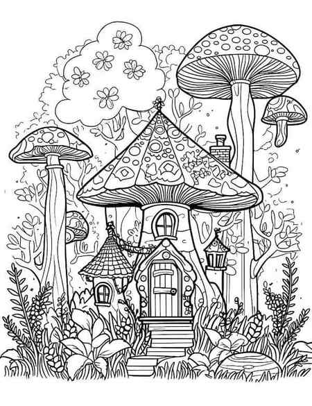 Mushroom tree house